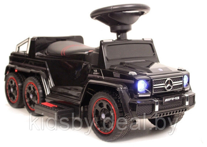 Детская машинка- Каталка RiverToys Mercedes-Benz A010AA-H (черный) шестиколесный - фото 2 - id-p55196575