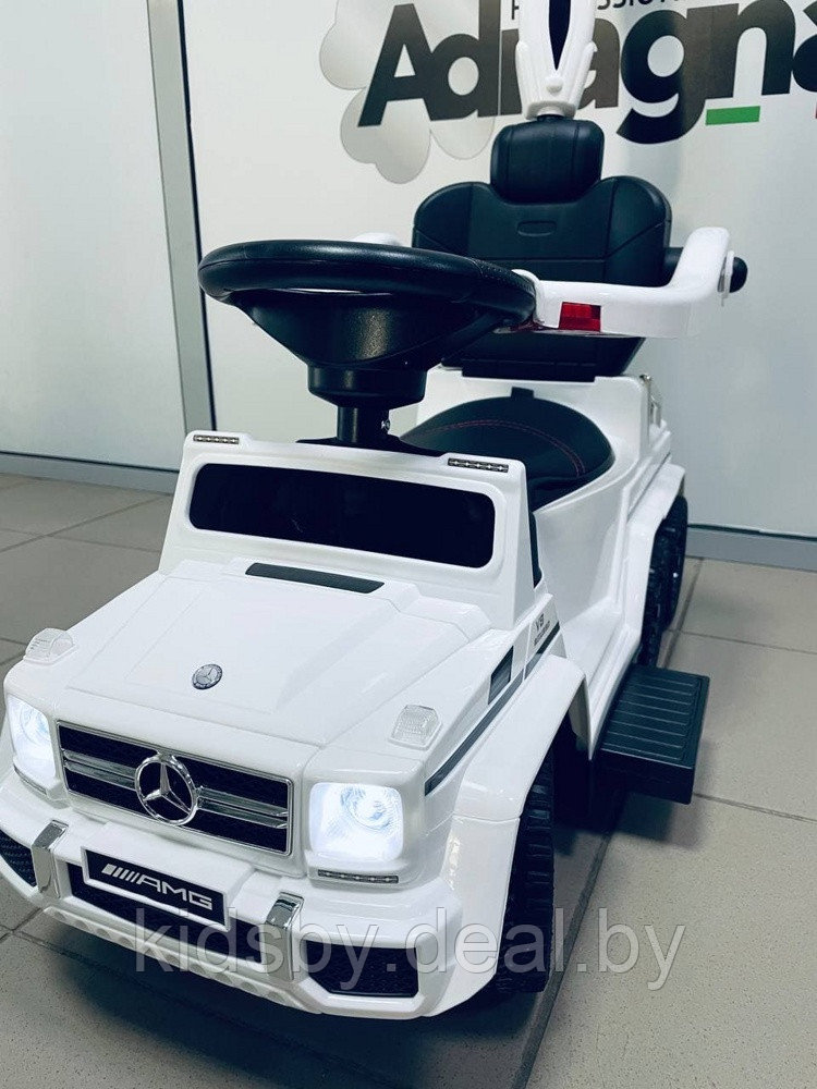 Детская машинка- Каталка RiverToys Mercedes-Benz A010AA-H (белый) шестиколесный - фото 2 - id-p55196576