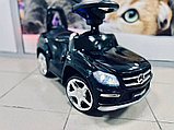 Детская машинка-каталка, толокар RiverToys Mercedes-Benz GL63 A888AA (черный) Лицензия, фото 2