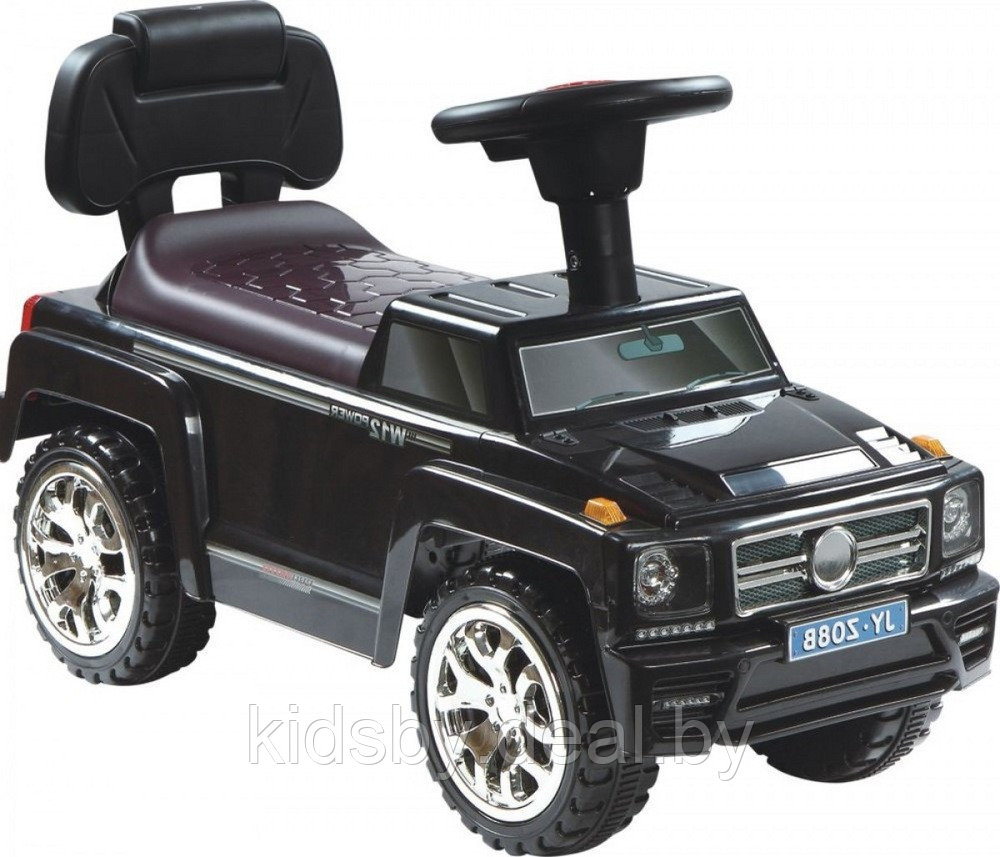 Детская машинка-каталка толокар RiverToys Mercedes-Benz JYZ-09B (черный) - фото 1 - id-p115603201