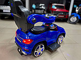 Детская машинка Каталка-качалка, толокар на аккумуляторе RiverToys Mercedes-Benz GL63 A888AA-H (синий/черный), фото 6