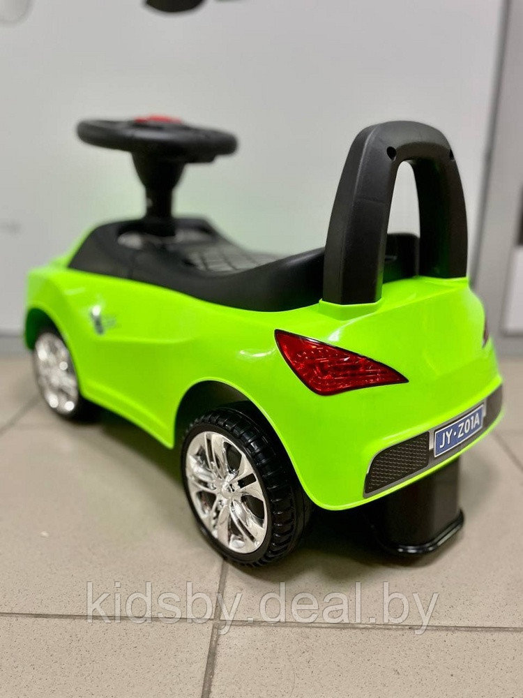 Детская машинка-каталка, толокар RiverToys Audi JY-Z01A (зеленый) - фото 5 - id-p137552390