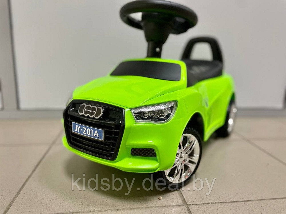 Детская машинка-каталка, толокар RiverToys Audi JY-Z01A (зеленый) - фото 6 - id-p137552390