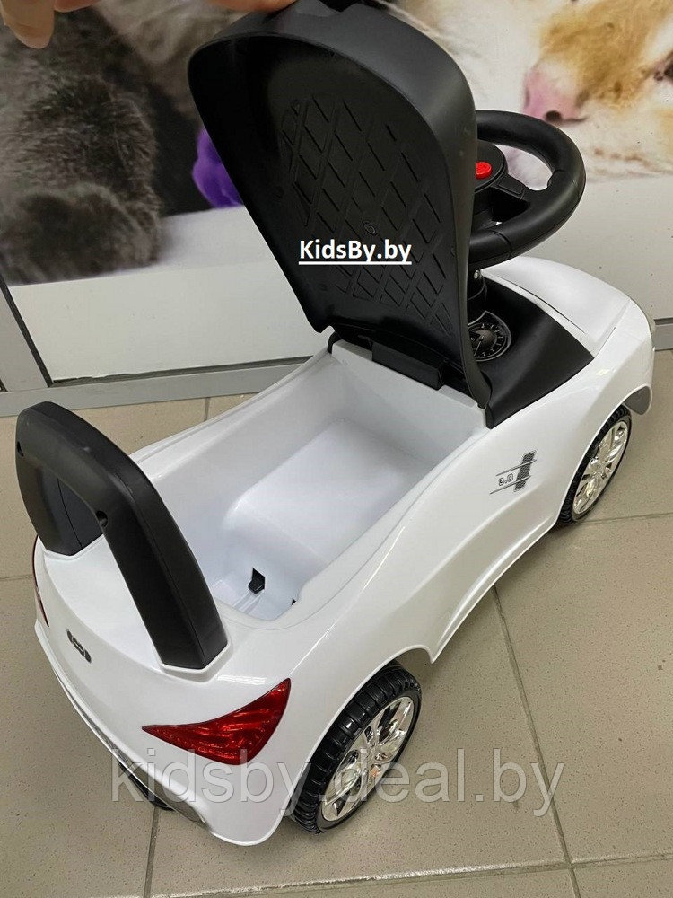 Детская машинка-каталка, толокар RiverToys Audi JY-Z01A (белый) - фото 5 - id-p137552392