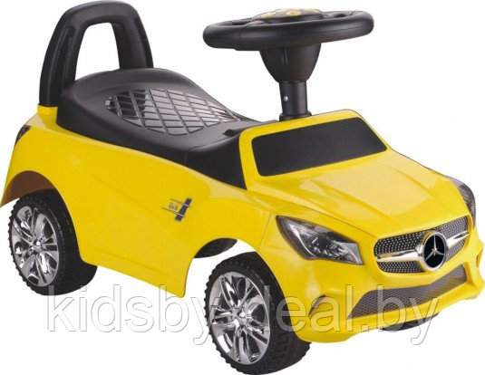 Детская машинка-каталка, толокар RiverToys Mercedes-Benz JY-Z01C (желтый/черный) - фото 1 - id-p137552397