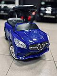 Детская машинка-каталка, толокар RiverToys Mercedes-Benz JY-Z01C (синий/черный), фото 2