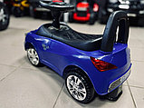 Детская машинка-каталка, толокар RiverToys Mercedes-Benz JY-Z01C (синий/черный), фото 4