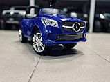 Детская машинка-каталка, толокар RiverToys Mercedes-Benz JY-Z01C (синий/черный), фото 6