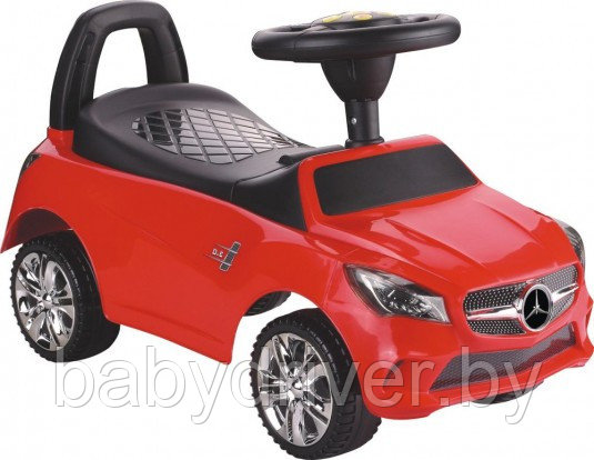 Детская машинка-каталка, толокар RiverToys Mercedes-Benz JY-Z01C (красный/черный) - фото 1 - id-p137552399