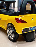 Детская машинка-каталка, толокар RiverToys BMW JY-Z01B (желтый/черный), фото 3