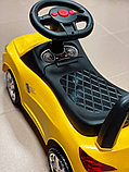Детская машинка-каталка, толокар RiverToys BMW JY-Z01B (желтый/черный), фото 5