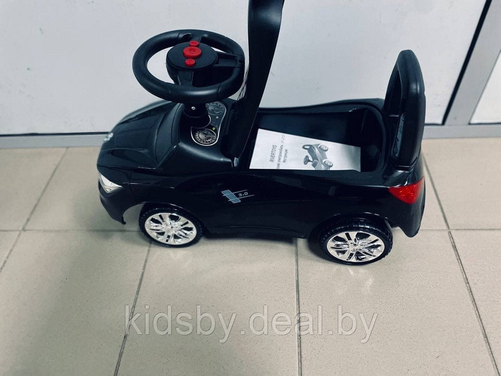 Детская машинка-каталка, толокар RiverToys BMW JY-Z01B (черный) - фото 3 - id-p139551626