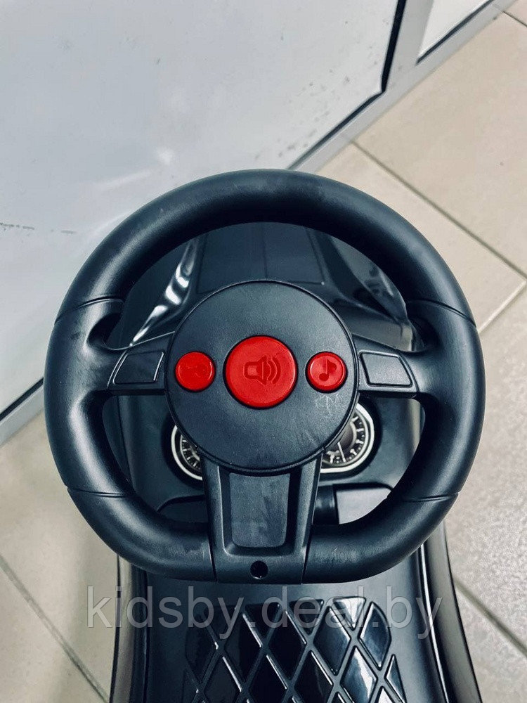 Детская машинка-каталка, толокар RiverToys BMW JY-Z01B (черный) - фото 4 - id-p139551626