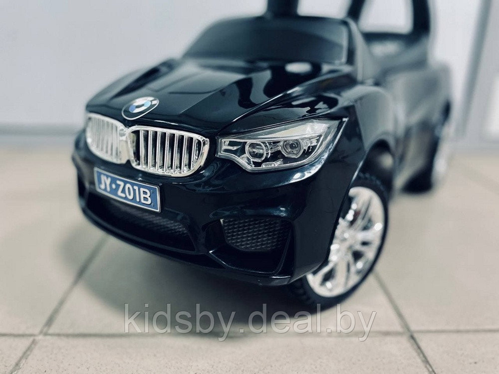 Детская машинка-каталка, толокар RiverToys BMW JY-Z01B (черный) - фото 6 - id-p139551626