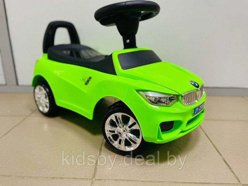 Детская машинка-каталка, толокар RiverToys BMW JY-Z01B (зеленый) - фото 2 - id-p139551627