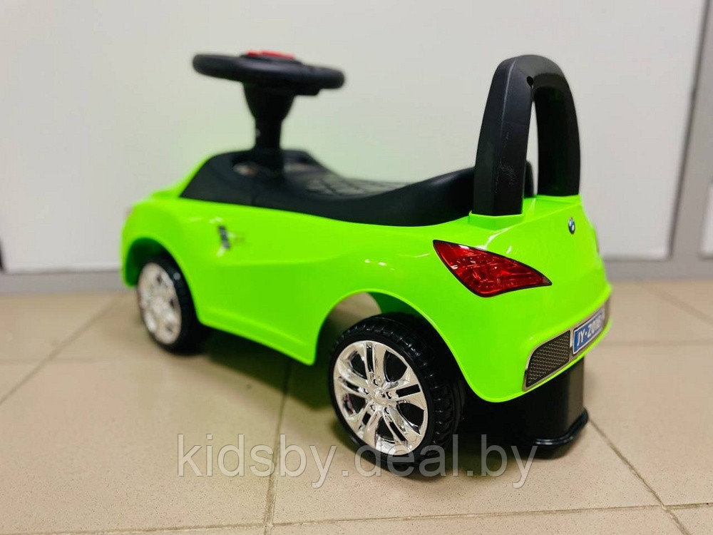 Детская машинка-каталка, толокар RiverToys BMW JY-Z01B (зеленый) - фото 6 - id-p139551627