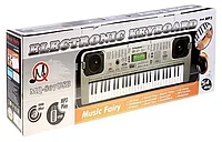 Детский синтезатор-пианино с микрофоном, MQ-807USB