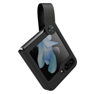 Силиконовая накладка Nillkin Flex Flip Silicone Case Черная для Samsung Galaxy Z Flip 5 - фото 2 - id-p217177401