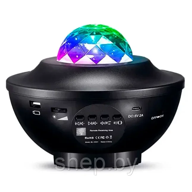 Музыкальный проектор ночник звездного неба Starry Projector Light 10 световых режимов, 3 уровня яркости - фото 3 - id-p217177438