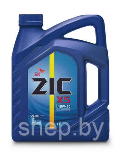 Моторное масло ZIC X5 10W40 6L - фото 1 - id-p217178062
