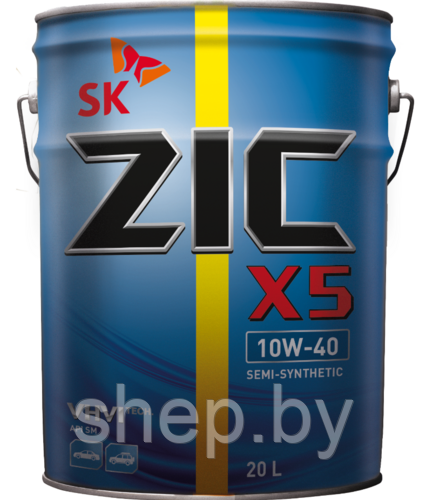Моторное масло ZIC X5 10W40 20L - фото 1 - id-p217178064