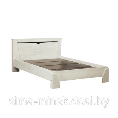 Кровать с настилом «Лючия» 33.08, 1200 × 2000 мм, цвет бетон пайн белый / венге - фото 2 - id-p192221425