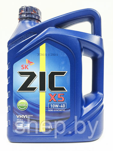 Моторное масло ZIC X5 Diesel 10W40 4L - фото 1 - id-p217178068