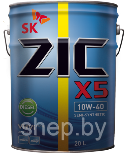 Моторное масло ZIC X5 Diesel 10W40 20L - фото 1 - id-p217178071
