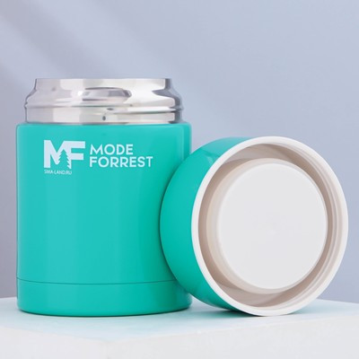Термос для еды Mode Forrest, 450 мл, бирюзовый, сохраняет тепло 6 ч - фото 3 - id-p216685964