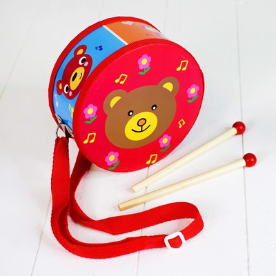 Музыкальная игрушка «Барабан», с рисунком, цвета микс, бумажная мембрана - фото 8 - id-p216665489