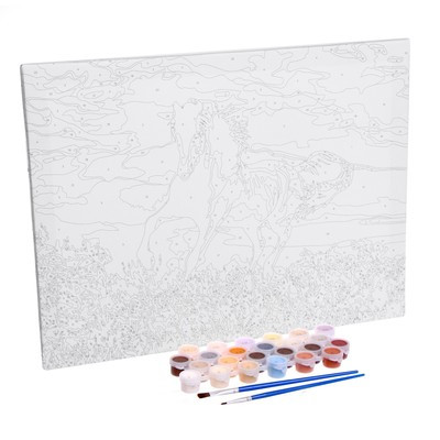 Картина по номерам на холсте «Грациозный бег коня», 40х30 см - фото 5 - id-p216686067