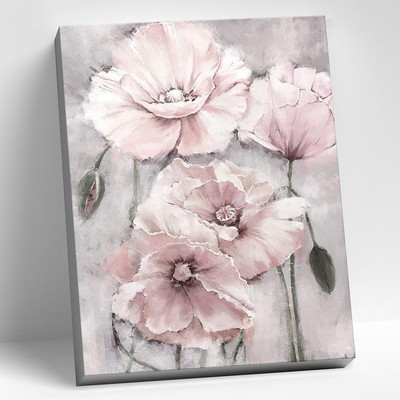 Картина по номерам 40 × 50 см «Розовые маки» 14 цветов - фото 1 - id-p216710888