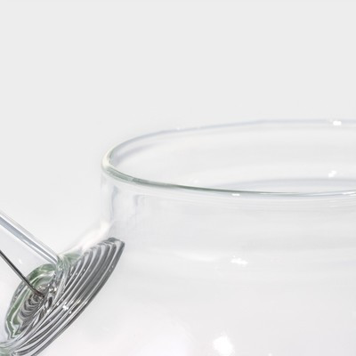 Чайник стеклянный заварочный с бамбуковой крышкой и металлическим фильтром BellaTenero «Эко», 600 мл, 18×12×10 - фото 5 - id-p216687993