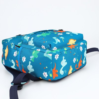 Рюкзак на молнии, наружный карман, цвет бирюзовый - фото 3 - id-p200104646