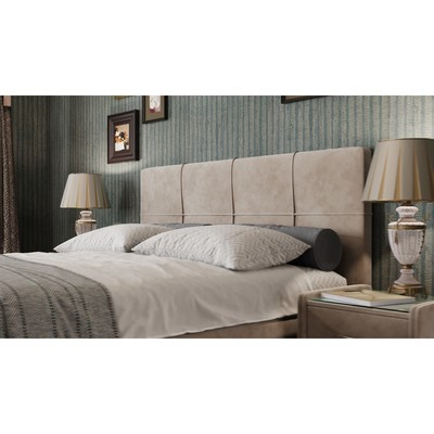 Кровать «Пантеон» без ПМ, 120×200 см, встроенное основание, велюр, цвет велутто 16 - фото 5 - id-p216739375