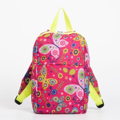 Рюкзак на молнии, цвет малиновый - фото 1 - id-p216736594
