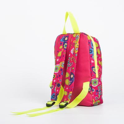 Рюкзак на молнии, цвет малиновый - фото 2 - id-p216736594