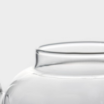 Чайник стеклянный заварочный с металлическим ситом Доляна «Калиопа», 600 мл - фото 4 - id-p216688032