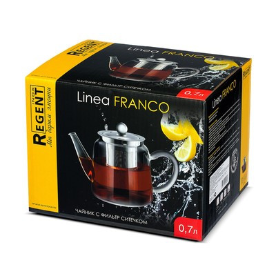Чайник Regent inox Franco, с фильтр-ситечком, 0.7 л - фото 2 - id-p216688059