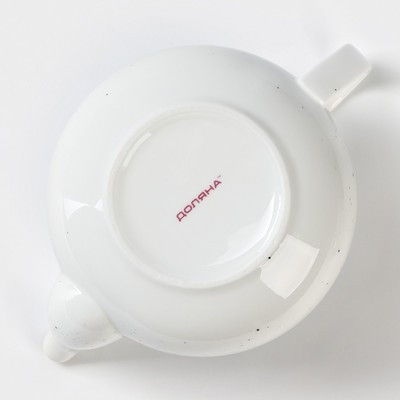 Чайник фарфоровый заварочный Доляна «Млечный путь», 900 мл, цвет белый в крапинку - фото 8 - id-p216688068
