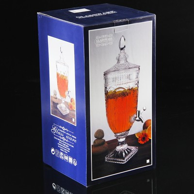 Диспенсер для напитков стеклянный Magistro «Восторг», 3 л, 17×17×50 см - фото 6 - id-p216707629