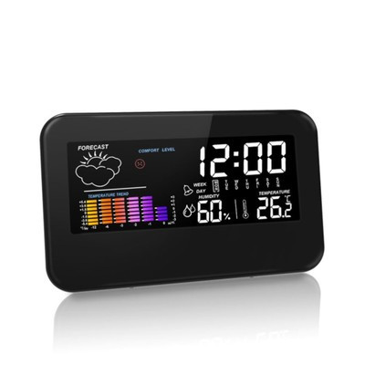 Часы электронные настольные: будильник, календарь, термометр, гигрометр, 15.5 х 9.5 см, 3ААА - фото 4 - id-p215482912