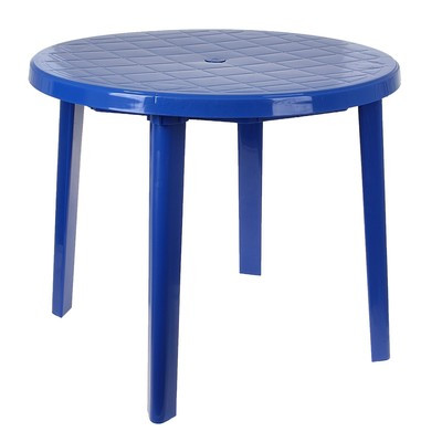 Стол круглый, размер 90 х 90 х 75 см, цвет синий - фото 3 - id-p216709911