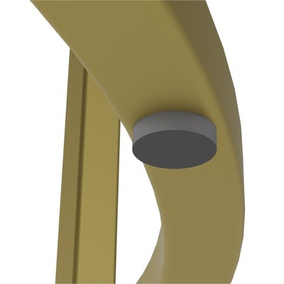 Стол журнальный «Остин Гласс», 450×450×705 мм, цвет чёрная лакобель / золотой каркас - фото 6 - id-p213430352
