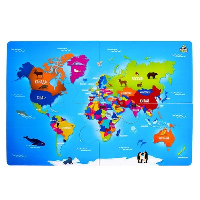 Развивающий набор «Карта мира. Флаги и столицы» - фото 2 - id-p216673833