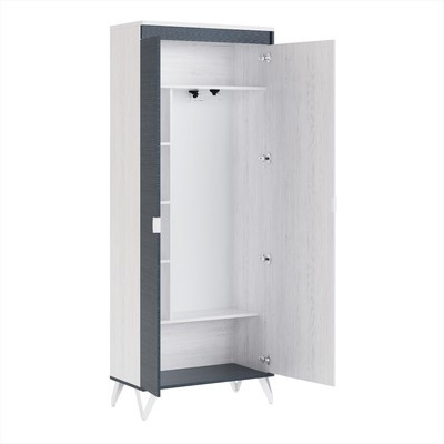 Шкаф универсальный «Винтер №4», 800×380×2030 мм, цвет винтенберг / рейн морион - фото 2 - id-p213430846