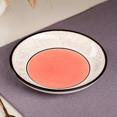 Набор посуды "Алладин", керамика, розовый, 3 предмета: салатник 700 мл, тарелка 20 см, кружка 350 мл, 1 сорт, - фото 4 - id-p216713414