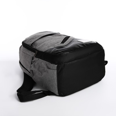 Рюкзак- набор, 27*14*45, 2 отд на молниях, 4 н/кармана, с USB, сумка, пенал, серый - фото 4 - id-p216737609