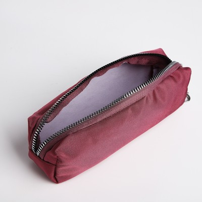Рюкзак с пеналом, 26*11*35, отд. на молнии 5 н/кармана, бордовый - фото 7 - id-p216737612