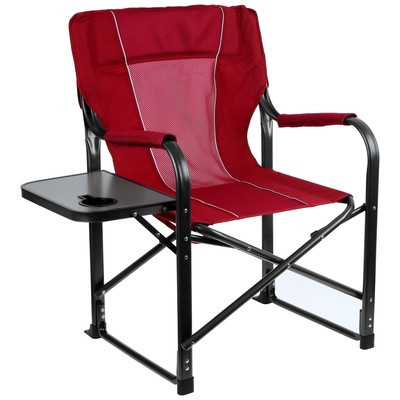 Кресло туристическое, стол с подстаканником, р. 63 х 47 х 94 см, цвет красный - фото 4 - id-p207463063